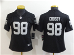 Las Vegas Raiders #98 Maxx Crosby Women's Black Vapor Limited Jersey