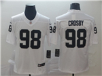 Las Vegas Raiders #98 Maxx Crosby Youth White Vapor Limited Jersey