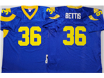 Los Angeles Rams #36 Jerome Bettis Throwback Blue Jersey