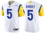 Los Angeles Rams #5 Jalen Ramsey Youth White Vapor Limited Jersey