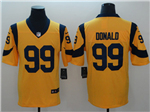 Los Angeles Rams #99 Aaron Donald Gold Vapor Untouchable Color Rush Limited Jersey