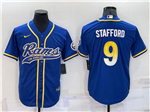 Los Angeles Rams #9 Matthew Stafford Royal Baseball Cool Base Jersey