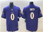 Baltimore Ravens #0 Roquan Smith Purple Vapor Limited Jersey