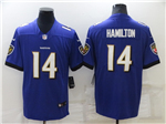 Baltimore Ravens #14 Kyle Hamilton Purple Vapor Limited Jersey