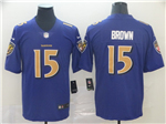 Baltimore Ravens #15 Marquise Brown Color Rush Purple Limited Jersey
