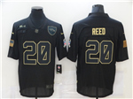Baltimore Ravens #20 Ed Reed 2020 Black Salute To Service Limited Jersey