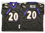 Baltimore Ravens #20 Ed Reed 2004 Throwback Black Jersey