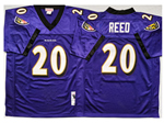Baltimore Ravens #20 Ed Reed 2004 Throwback Purple Jersey