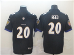 Baltimore Ravens #20 Ed Reed Black Vapor Limited Jersey
