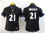 Baltimore Ravens #21 Mark Ingram II Women's Black Vapor Limited Jersey