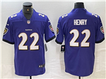 Baltimore Ravens #22 Derrick Henry Purple Vapor Limited Jersey