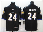 Baltimore Ravens #24 Marcus Peters Black Vapor Limited Jersey