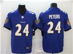 Baltimore Ravens #24 Marcus Peters Purple Vapor Limited Jersey