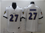 Baltimore Ravens #27 J.K. Dobbins White Vapor Limited Jersey