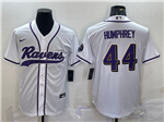 Baltimore Ravens #44 Marlon Humphrey White Baseball Jersey