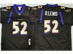 Baltimore Ravens #52 Ray Lewis 2000 Throwback Black Jersey