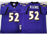 Baltimore Ravens #52 Ray Lewis 2000 Throwback Purple Jersey