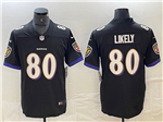 Baltimore Ravens #80 Isaiah Likely Black Vapor Limited Jersey
