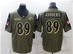 Baltimore Ravens #89 Mark Andrews 2021 Olive Salute To Service Limited Jersey