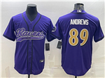 Baltimore Ravens #89 Mark Andrews Color Rush Purple Baseball Jersey