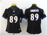 Baltimore Ravens #89 Mark Andrews Women's Black Vapor Limited Jersey