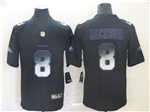 Baltimore Ravens #8 Lamar Jackson Black Arch Smoke Limited Jersey