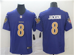Baltimore Ravens #8 Lamar Jackson Purple Color Rush Limited Jersey