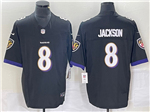 Baltimore Ravens #8 Lamar Jackson Black Vapor F.U.S.E. Limited Jersey