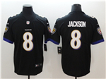 Baltimore Ravens #8 Lamar Jackson Black Vapor Limited Jersey