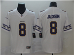 Baltimore Ravens #8 Lamar Jackson White Team Logos Fashion Limited Jersey