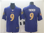 Baltimore Ravens #9 Justin Tucker Purple Color Rush Limited Jersey