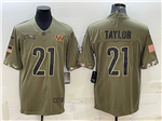 Washington Commanders #21 Sean Taylor 2022 Olive Salute To Service Limited Jersey