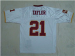 Washington Redskins #21 Sean Taylor Throwback White Jersey