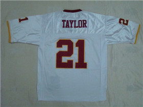 Washington Redskins #21 Sean Taylor Throwback White Jersey