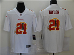 Washington Redskins #21 Sean Taylor White Shadow Logo Limited Jersey