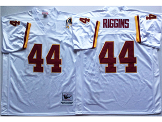 Washington Redskins #44 John Riggins Throwback White Jersey