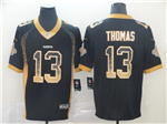 New Orleans Saints #13 Michael Thomas Black Drift Fashion Limited Jersey