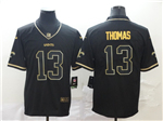 New Orleans Saints #13 Michael Thomas Black Gold Vapor Limited Jersey