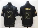New Orleans Saints #13 Michael Thomas 2020 Black Salute To Service Limited Jersey