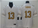 New Orleans Saints #13 Michael Thomas White Team Logos Fashion Limited Jersey