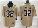 New Orleans Saints #32 Tyrann Mathieu Gold Inverted Limited Jersey