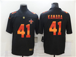 New Orleans Saints #41 Alvin Kamara Black Colorful Fashion Limited Jersey