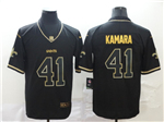 New Orleans Saints #41 Alvin Kamara Black Gold Vapor Limited Jersey