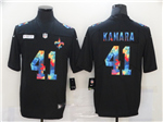 New Orleans Saints #41 Alvin Kamara Black Rainbow Vapor Limited Jersey