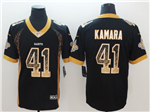 New Orleans Saints #41 Alvin Kamara Black Drift Fashion Limited Jersey