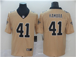 New Orleans Saints #41 Alvin Kamara Gold Inverted Limited Jersey