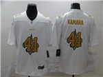 New Orleans Saints #41 Alvin Kamara White Shadow Logo Limited Jersey