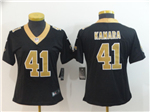 New Orleans Saints #41 Alvin Kamara Women's Black Vapor Limited Jersey