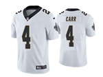New Orleans Saints #4 Derek Carr Youth White Vapor Limited Jersey