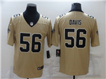 New Orleans Saints #56 Demario Davis Gold Inverted Limited Jersey